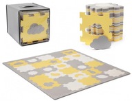 KINDERKRAFT FOAM MAT PUZZLE LUNO TVARY ŽLTÉ