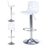 Taburetka s operadlom do jedálenského baru 84H White Glamour Taburetka s operadlom do jedálenského baru 84H White Glamour