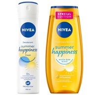 NIVEA SUMMER HAPPINESS sprchový gél 250ml + dámsky antiperspirant 150ml NIVEA SUMMER HAPPINESS sprchový gél 250ml + dámsky antiperspirant 150ml