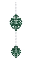 Z16 GARLAND prívesok dekor OPENwork dekor GLAM zie Z16 GARLAND prívesok dekor OPENwork dekor GLAM zie