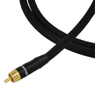 Koaxiálny RCA kábel - RCA cinch Melodika opletený 1m