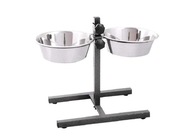 MISKY NA NASTAVITEĽNOM STOJANE 2x2,8L PRE PSOV š24h. MISKY NA NASTAVITEĽNOM STOJANE 2x2,8L PRE PSOV š24h.
