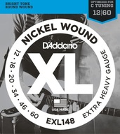 D'ADDARIO EXL148 barytónové struny (12-60) Struny pre elektrickú gitaru D'ADDARIO EXL148 barytónové struny (12-60) Struny pre elektrickú gitaru