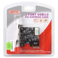 Unitek PCI Express radič 2x USB 3.0 NEC Y-7301 Unitek PCI Express radič 2x USB 3.0 NEC Y-7301