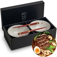 Sada 17cm Udon Bowls 4El Maple Leaf EDO JAPAN Sada 17cm Udon Bowls 4El Maple Leaf EDO JAPAN