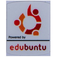 Samolepka Powered by Edubuntu 19 x 24 mm Samolepka Powered by Edubuntu 19 x 24 mm