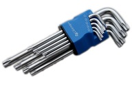 Kľúče TORX s otvorom, sada. 9 ks. HT1W830 HOGERT Kľúče TORX s otvorom, sada. 9 ks. HT1W830 HOGERT