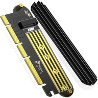 PCI-E x16 x8 x4 Adaptér m.2 SSD NVMe 64 Gbps PCI-E x16 x8 x4 Adaptér m.2 SSD NVMe 64 Gbps