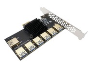 PCI-E Port Adapter Riser Splitter 1-7