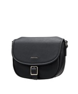 Dámska čierna taška Messenger s crossbody popruhom PUCCINI BL2231190M-1