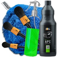 ADBL APC SET 1000ML + 3x čistiaca kefka, mikrovlákno, fľaša ADBL APC SET 1000ML + 3x čistiaca kefka, mikrovlákno, fľaša
