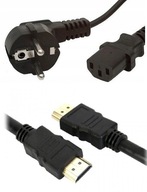 SADA KÁBLOV NA MONITOR, NAPÁJACÍ KÁBEL HDMI