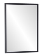 *Zrkadlo 60x40 úzky rám 65x45 BIELA ČIERNA *Zrkadlo 60x40 úzky rám 65x45 BIELA ČIERNA