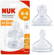 NUK FC+ silikónový ČUSÍK na FĽAŠU 0-6m M -2 ks NUK FC+ silikónový ČUSÍK na FĽAŠU 0-6m M -2 ks