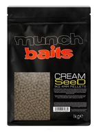 Munch Baits 4mm návnadová peleta - Cream Seed 1kg Munch Baits 4mm návnadová peleta - Cream Seed 1kg