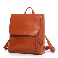 Dámsky hnedý elegantný camel batoh, hnedá eko koža, klasický mestský Dámsky hnedý elegantný camel batoh, hnedá eko koža, klasický mestský