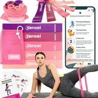 SADA 5 NÁVOD NA CVIČENIE SENSEI MINI BAND, fitness gumičky SADA 5 NÁVOD NA CVIČENIE SENSEI MINI BAND, fitness gumičky