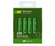 4x GP RECYKO batéria 650mAh AAA R3 finger 1.2