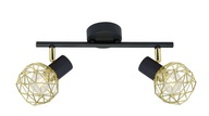 Stropná lampa Acrobat Candellux 2 x E14 čierna a zlatá Stropná lampa Acrobat Candellux 2 x E14 čierna a zlatá