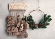 Adventný kalendár s drevenicami + úlohy Adventný kalendár s drevenicami + úlohy