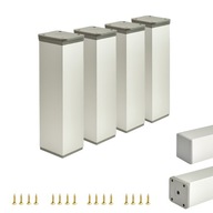 4 x NASTAVITEĽNÁ NÁBYTKOVÁ NOHA V 15 CM STRIEBORNÁ 4 x NASTAVITEĽNÁ NÁBYTKOVÁ NOHA V 15 CM STRIEBORNÁ