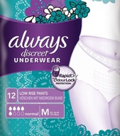 Always, Discreet Sensitive, absorpčné nohavičky, 12 ks