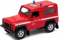 WELLY Model LAND ROVER DEFENDER Hasiči 1:34 WELLY Model LAND ROVER DEFENDER Hasiči 1:34