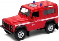 WELLY Model LAND ROVER DEFENDER Hasiči 1:34