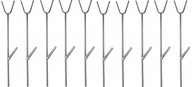 Podpery pre palice, nerezová tyč 6mm, 10x Podpery pre palice, nerezová tyč 6mm, 10x