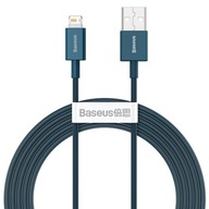 Kábel Baseus USB na Lightning Baseus Superior Series, 2,4 A, 2 m (modrý)
