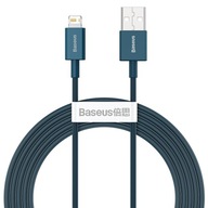 Kábel Baseus USB na Lightning Baseus Superior Series, 2,4 A, 2 m (modrý) Kábel Baseus USB na Lightning Baseus Superior Series, 2,4 A, 2 m (modrý)