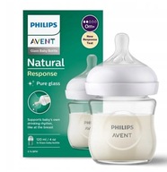 AVENT Natural Response sklenená fľaša 120ml AVENT Natural Response sklenená fľaša 120ml