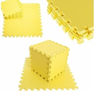 EVA FOAM puzzle podložka 60x60 cm žltá 05- 4 ks