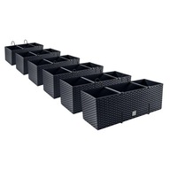 6x Závesný box Balustráda DRT500 Antracit 6x Závesný box Balustráda DRT500 Antracit