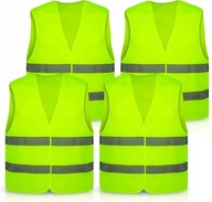 4x Reflexné bezpečnostné vesty do auta 4x Reflexné bezpečnostné vesty do auta