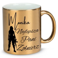 ZLATÝ HRNČEK PRE NAJLEPŠEJ DÁMY VOJAČKY + PRISPÔSOBENÉ MENO ZLATÝ HRNČEK PRE NAJLEPŠEJ DÁMY VOJAČKY + PRISPÔSOBENÉ MENO