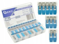 Sada elektrických rýchlospojok 60 kusov. 0,2-4 mm2 Sada elektrických rýchlospojok 60 kusov. 0,2-4 mm2