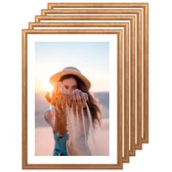 Drevené fotorámiky Sada 5 ks 15x21cm Drevené fotorámiky Sada 5 ks 15x21cm