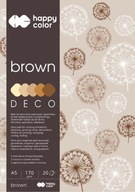 Kreatívne papiere A4 Happy Color DECO BROWN 3717
