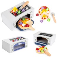 Drevená pec na pizzu + doplnky do kuchyne ECOTOYS Drevená pec na pizzu + doplnky do kuchyne ECOTOYS