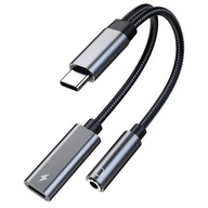 USB-C Jack 3,5 mm audio adaptér nabíjanie 60 W PD pre Apple iPhone 15 / Pro USB-C Jack 3,5 mm audio adaptér nabíjanie 60 W PD pre Apple iPhone 15 / Pro