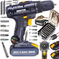 VŔTAČKA, SKRUTKOVAČ 20V KUFRE 2x 2,8AH + MAKITA BIT SET 31 kusov VŔTAČKA, SKRUTKOVAČ 20V KUFRE 2x 2,8AH + MAKITA BIT SET 31 kusov
