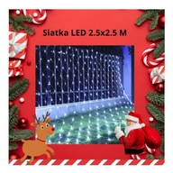 Led Mesh 2,5 x 2,5 Metro záclonové osvetlenie vianočného stromčeka studená biela Led Mesh 2,5 x 2,5 Metro záclonové osvetlenie vianočného stromčeka studená biela