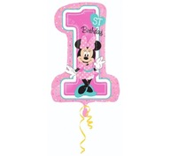 Balón číslo 1 pre JEDNOROČNÚ, ružovú XXL minnie USA Balón číslo 1 pre JEDNOROČNÚ, ružovú XXL minnie USA