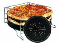 Súprava 3 plechov na pečenie na PIZZU + Súprava STOJANOV Súprava 3 plechov na pečenie na PIZZU + Súprava STOJANOV