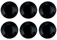 HARENA BLACK dezertné taniere 6 x 19 cm LUMINARC