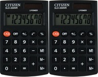 Vrecková kalkulačka CITIZEN SLD-200NR čierna x2 Vrecková kalkulačka CITIZEN SLD-200NR čierna x2