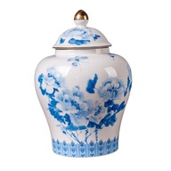 Orientálna keramická zázvorová dóza Smaltovaná porcelánová dóza Orientálna keramická zázvorová dóza Smaltovaná porcelánová dóza