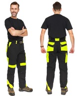Pracovné nohavice CLASSIC-VIS, čierne 46/S