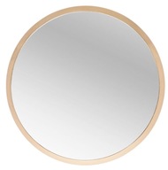 Okrúhle nástenné zrkadlo so zlatým rámom, 30 cm